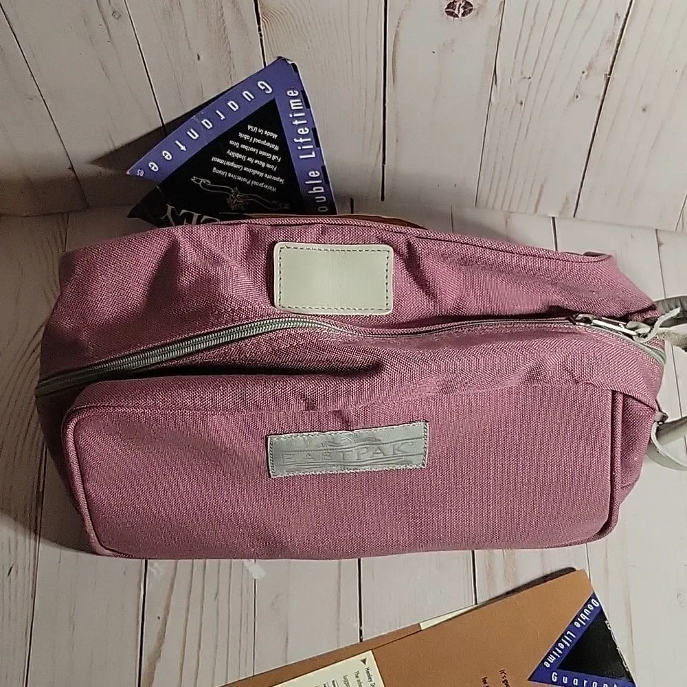 Eastpak Vintage Made USA Henley Case Pouch Never Used With Tags Rose